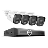 3MP 8 Channel PoE Security System, 6MP NVR, S+265., Smart Motion Detection, Smart Playback, Smart Notification with Image Attached